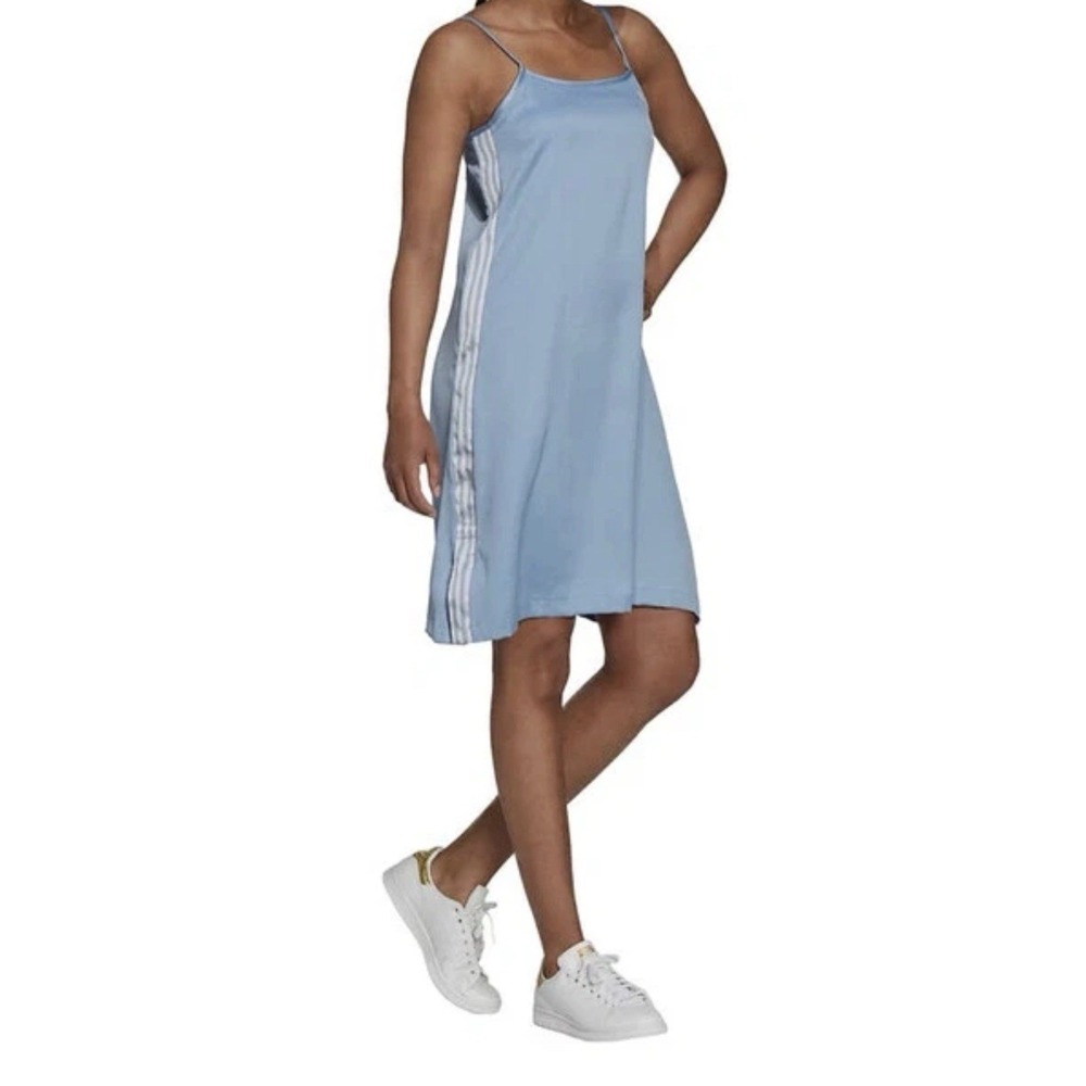 New $60 adidas Adicolor classics Satin Dress in blue